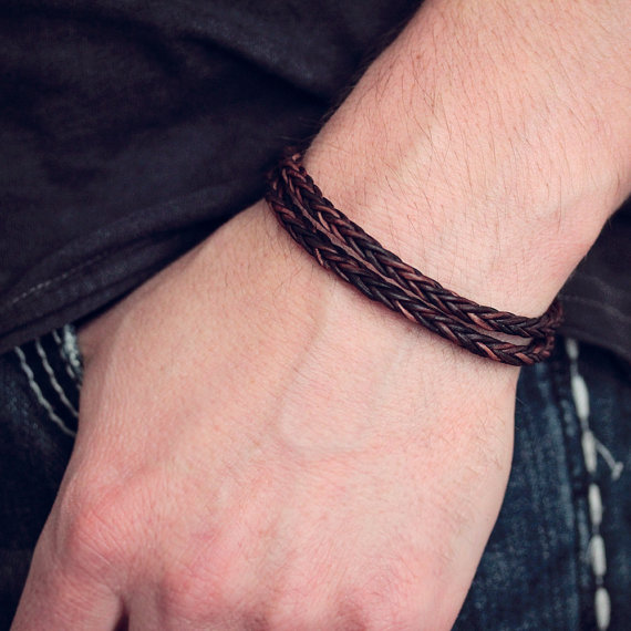 Braided Leather Unisex Wrap Bracelet