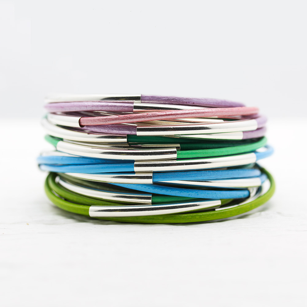 Eco Friendly Leather Bangle Wrap Bracelets Eco Friendly Leather Bangle Wrap Bracelets