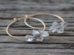 Herkimer Diamond Hoop Earrings